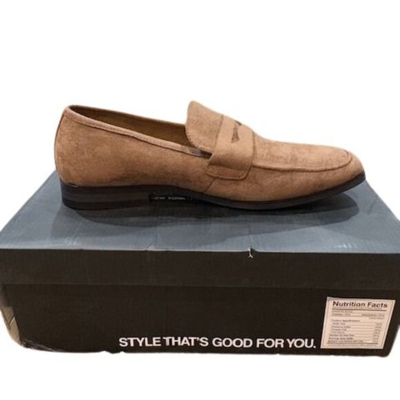 Nick Graham “Altred” Suede Penny Loafers in Brown – New In Box – Size 9 - Picture 2 of 9